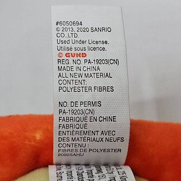 Gudetama the Lazy Egg Lot Plush Figure Sanrio Noodle Bowl and XS T Shirt Gray - Picture 11 of 11